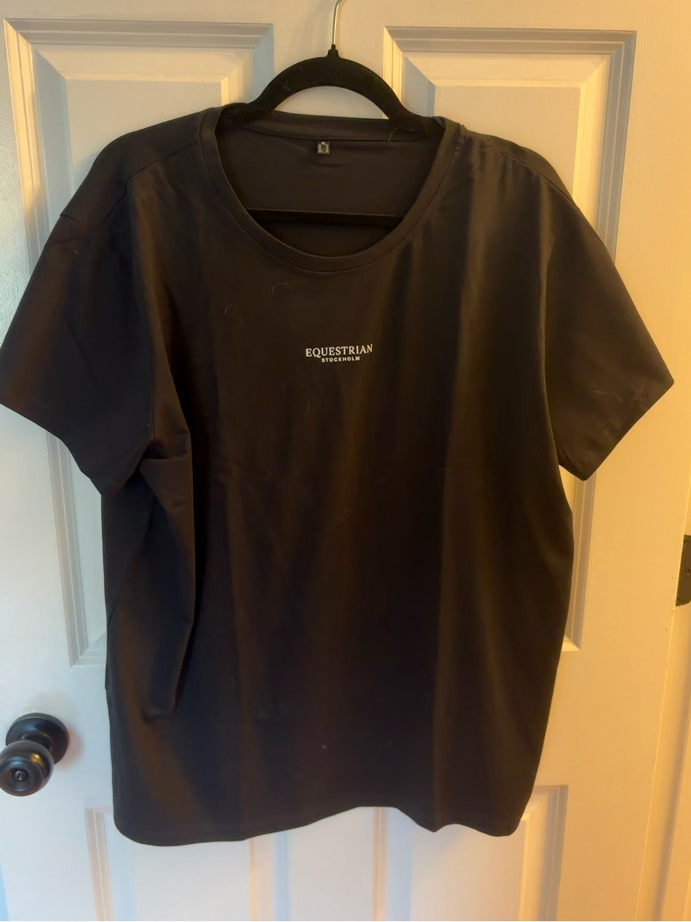 Equestrian Stockholm Women's Black Short Sleeve Logo Tee